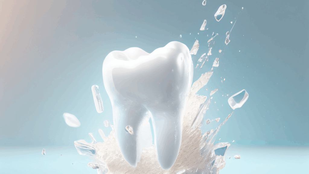 Graphic of a tooth shiny and white