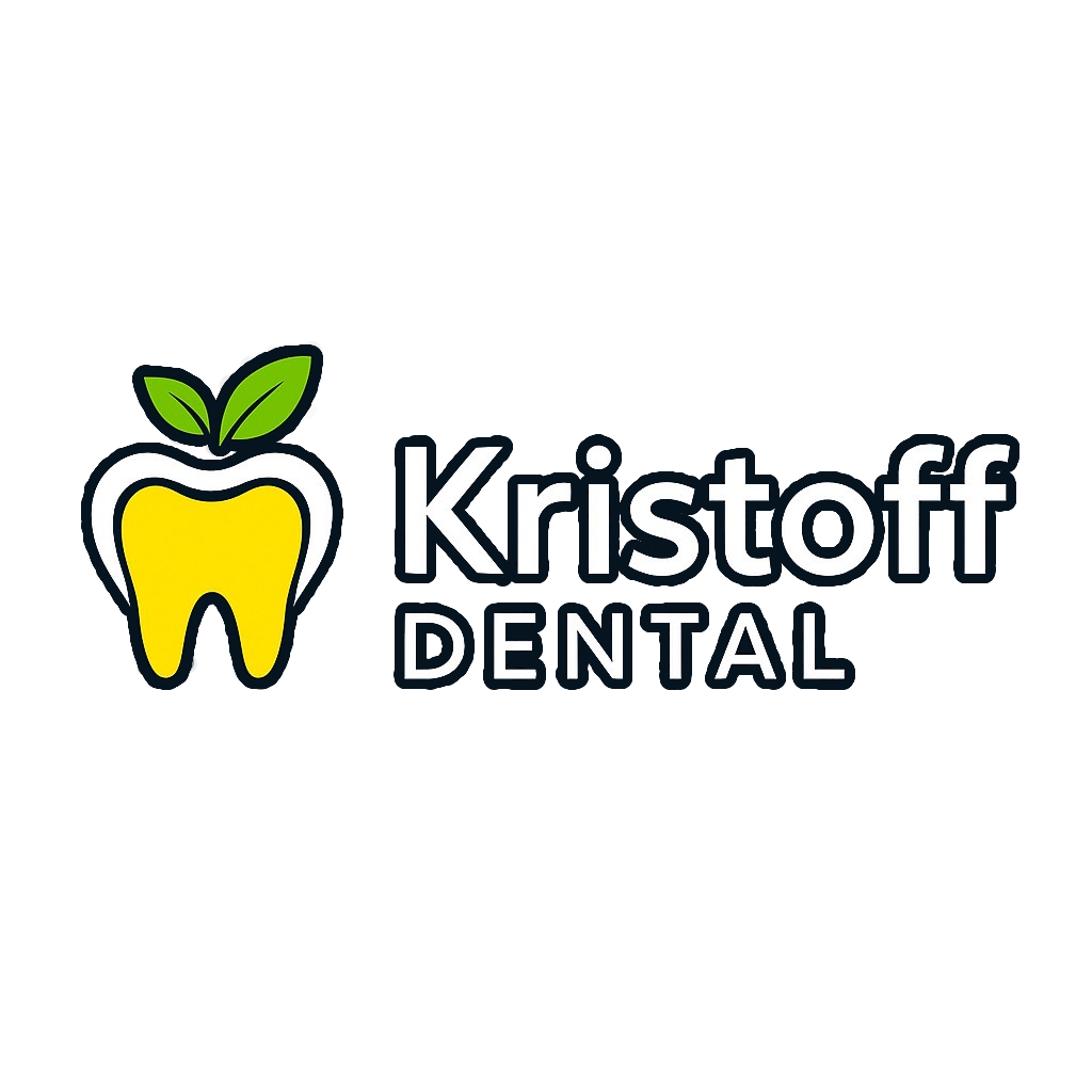 Kristoff dental logo navy outline