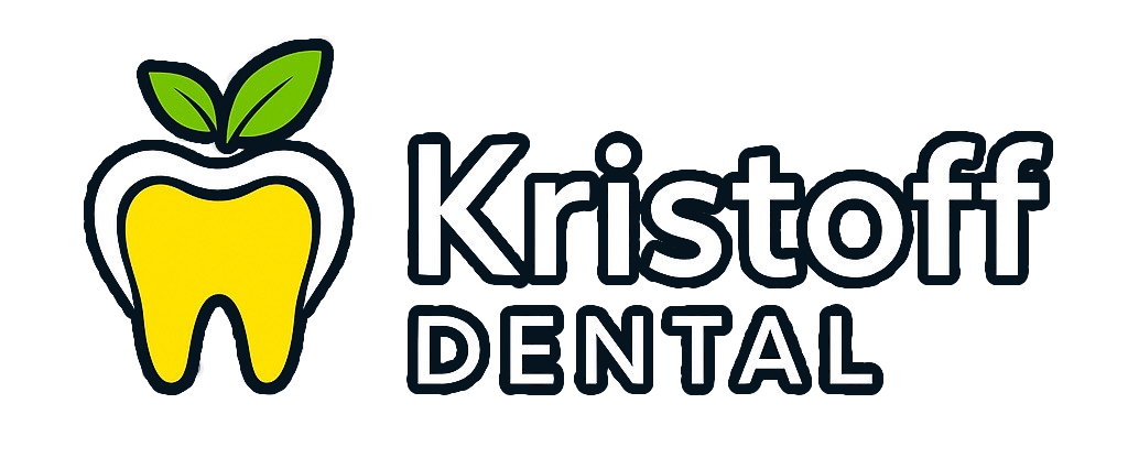Kristoff dental logo navy outline